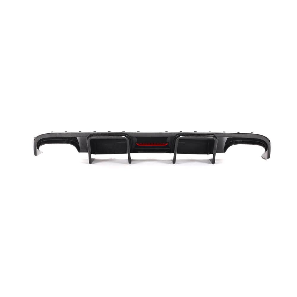 LED Style Carbon Fibre Rear Diffuser for Audi S4 A4 S Line B8 08-12