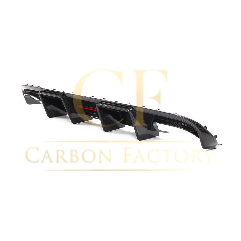 LED Style Carbon Fibre Rear Diffuser for Audi S4 A4 S Line B8 08-12