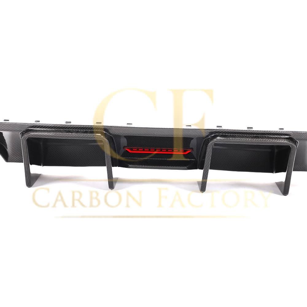 LED Style Carbon Fibre Rear Diffuser for Audi S4 A4 S Line B8 08-12