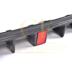 LED Style Carbon Fibre Rear Diffuser + Exhaust tips for Mercedes W213 E Class Saloon 16-20