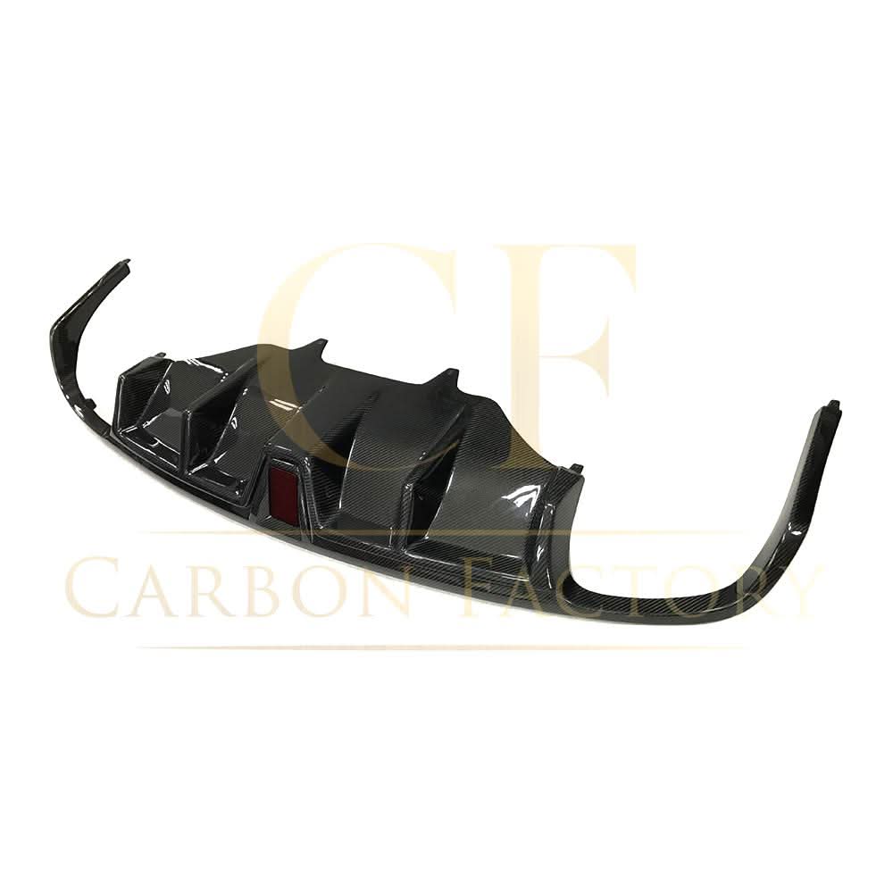 LED Style Carbon Fibre Rear Diffuser for Porsche Macan 14-20