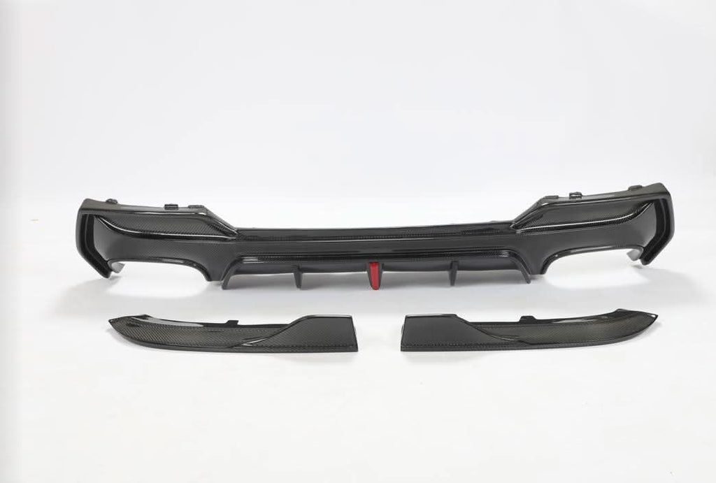 LED Style Pre-Preg Carbon Fibre Rear Diffuser for BMW 4 Series G22 G23 20-Present
