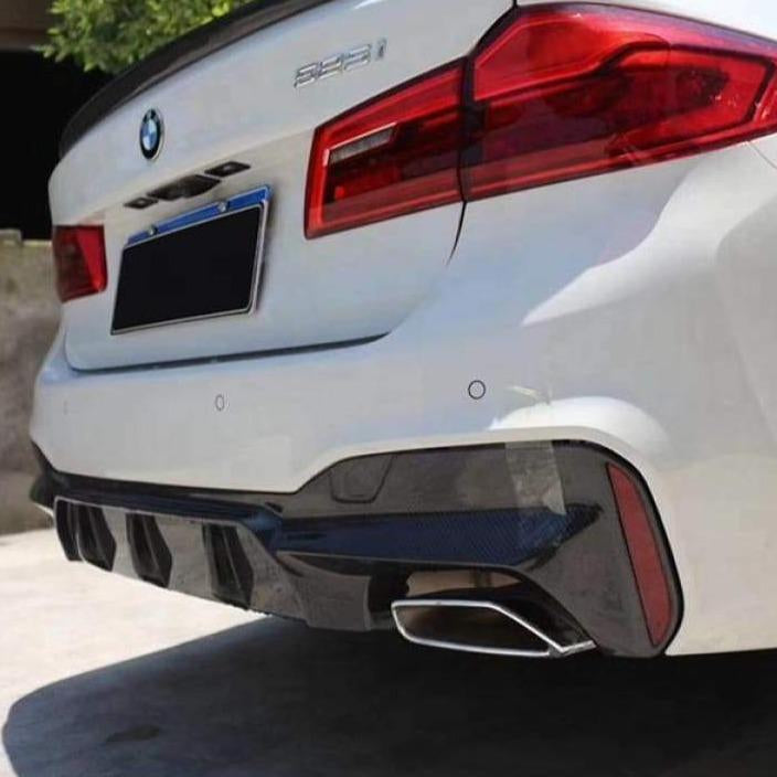 M5 Style Carbon Fibre Rear Diffuser for BMW G30 G31 5 Series M Sport 17-23