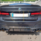 M5 Style Carbon Fibre Rear Diffuser for BMW G30 G31 5 Series M Sport 17-23