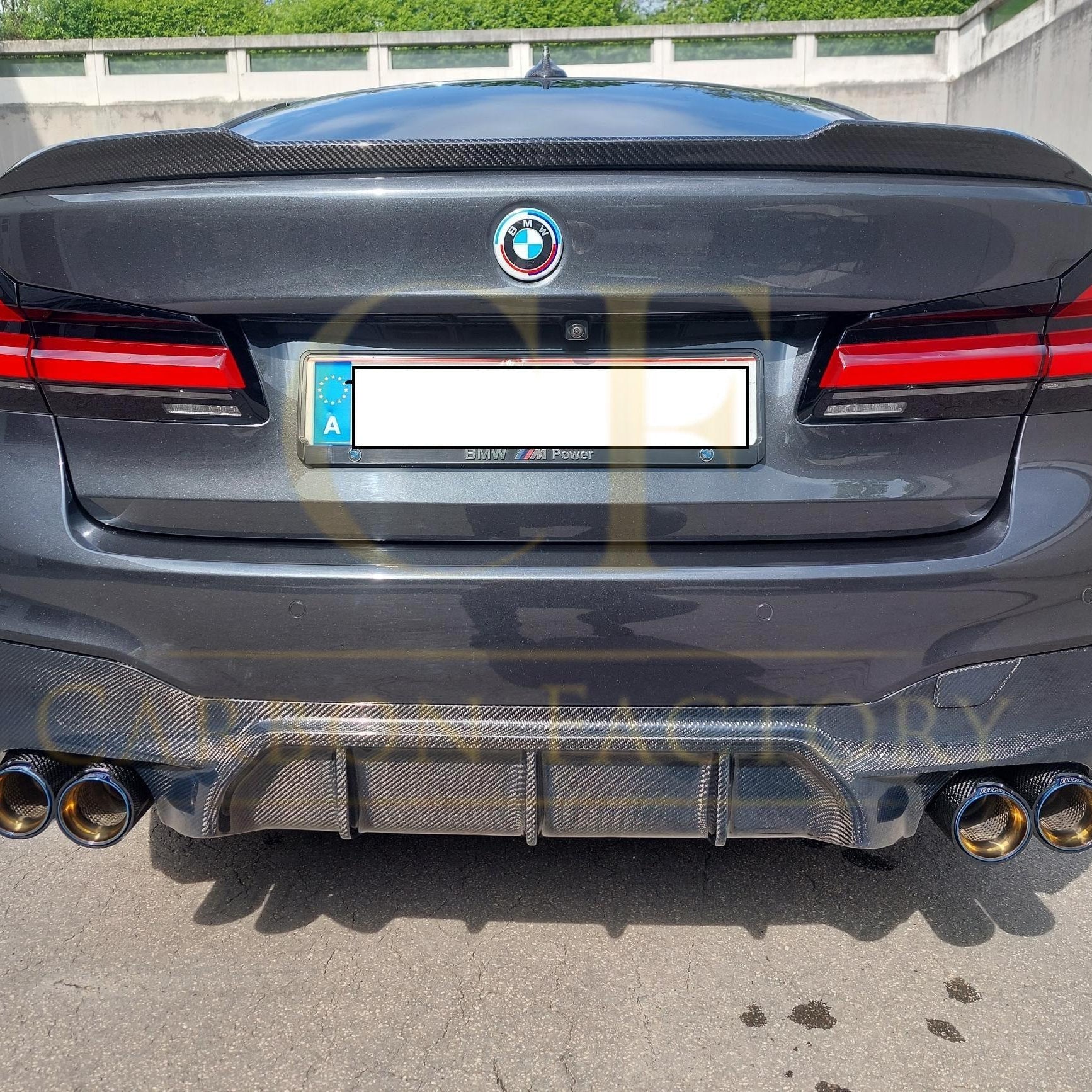 M5 Style Carbon Fibre Rear Diffuser for BMW G30 G31 5 Series M Sport 17-23
