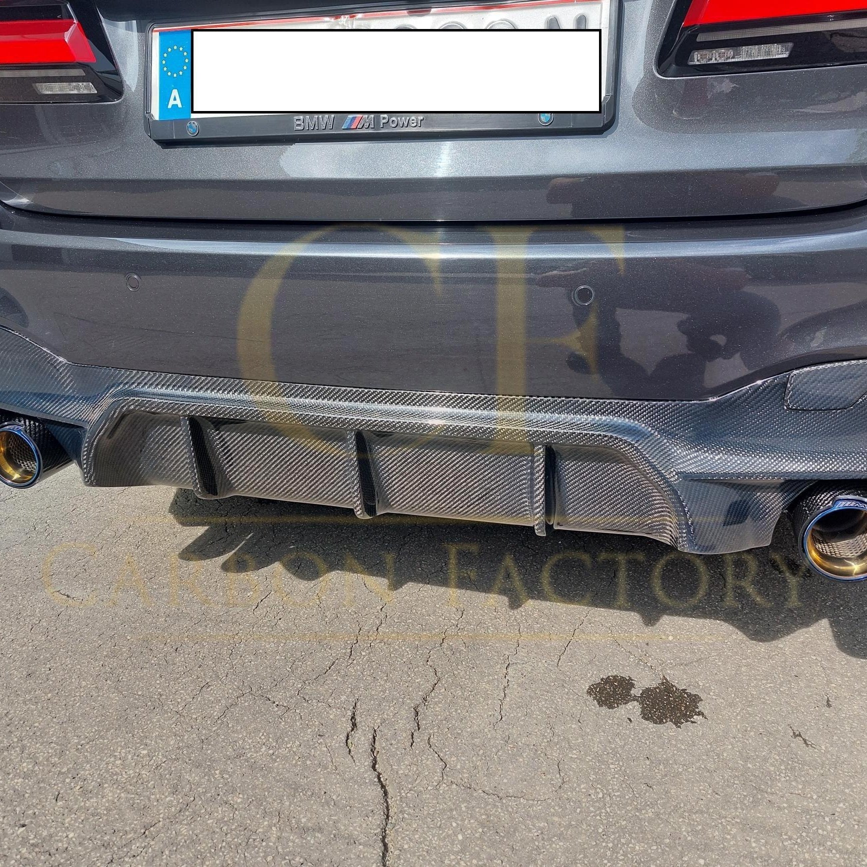 M5 Style Carbon Fibre Rear Diffuser for BMW G30 G31 5 Series M Sport 17-23
