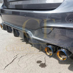 M5 Style Carbon Fibre Rear Diffuser for BMW G30 G31 5 Series M Sport 17-23