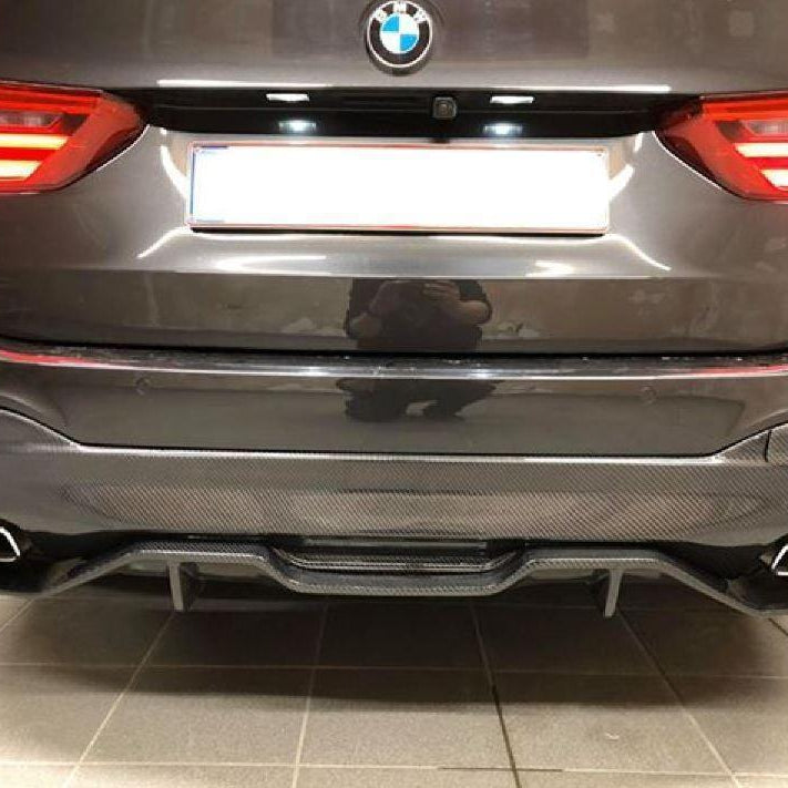 MP Style Carbon Fibre Rear Diffuser 2 Pieces for BMW G30 G31 5 Series M Sport 17-23