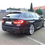 MP Style Carbon Fibre Rear Diffuser 2 Pieces for BMW G30 G31 5 Series M Sport 17-23