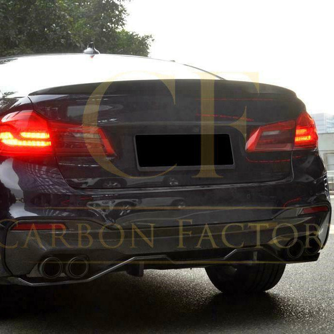MP Style Carbon Fibre Rear Diffuser 2 Pieces for BMW G30 G31 5 Series M Sport 17-23