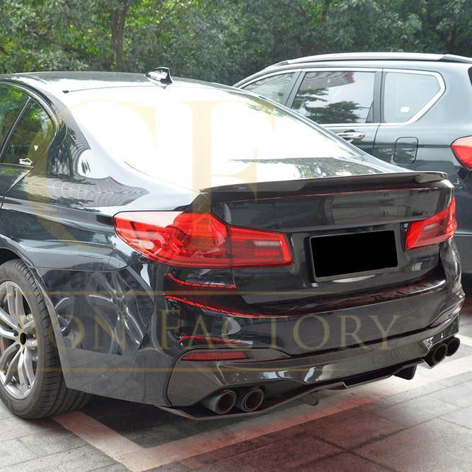 MP Style Carbon Fibre Rear Diffuser 2 Pieces for BMW G30 G31 5 Series M Sport 17-23
