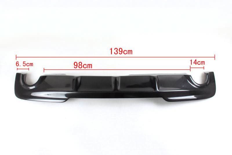 MP Style Carbon Fibre Rear Diffuser Dual Exhaust for BMW F10 5 Series 10-17