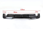MP Style Carbon Fibre Rear Diffuser Dual Exhaust for BMW F10 5 Series 10-17