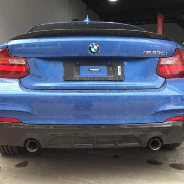 MP Style Carbon Fibre Rear Diffuser for BMW F22 2 Series M Sport 14-21