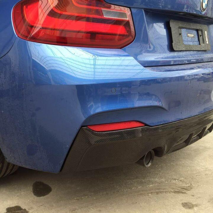 MP Style Carbon Fibre Rear Diffuser for BMW F22 2 Series M Sport 14-21