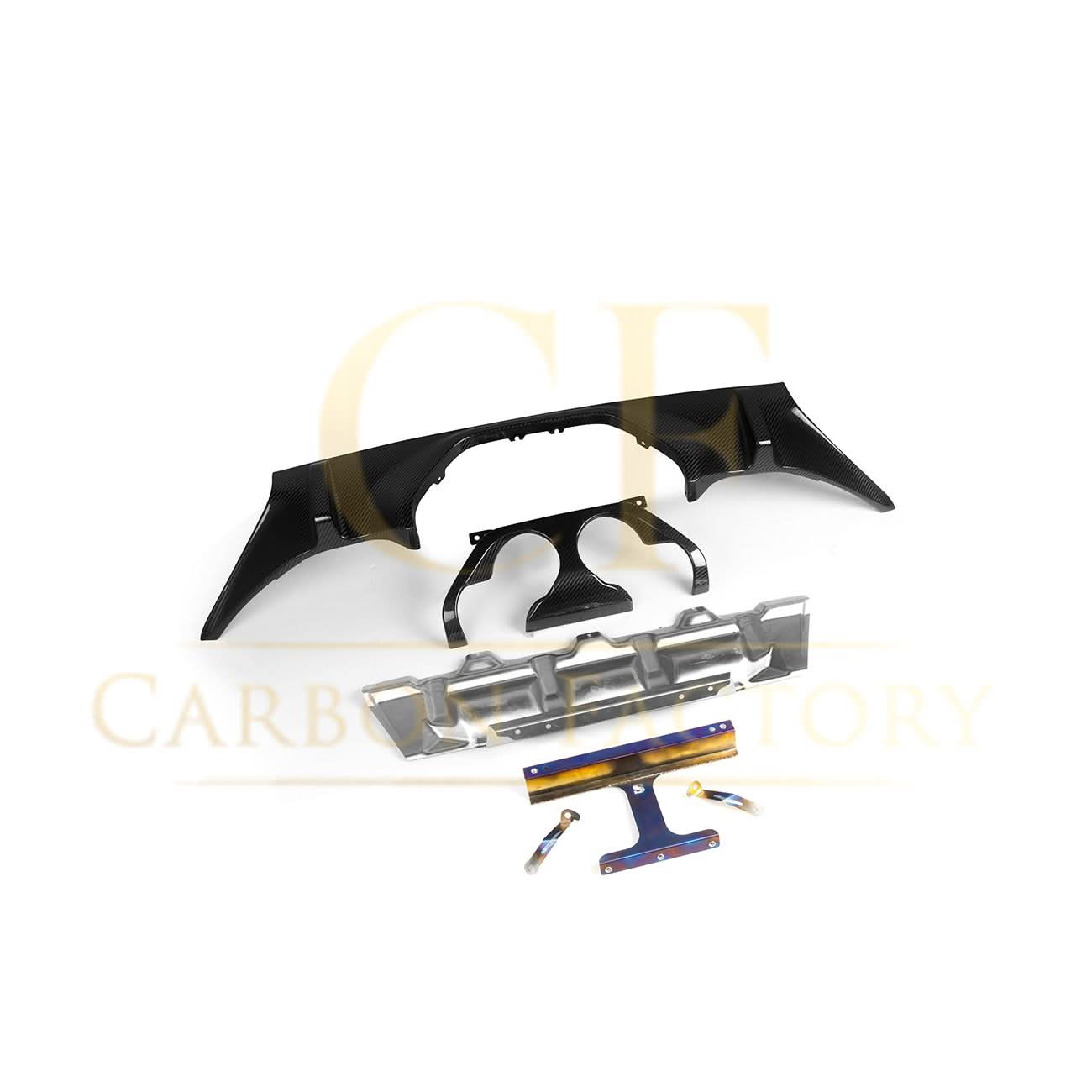 MP Style Pre-Preg Carbon Fibre Diffuser with Aluminium Heat Shield for BMW G87 M2 23-Present