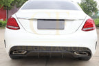 OEM Style Carbon Fibre Rear Diffuser for Mercedes W205 C43 & C Class Saloon 15-19