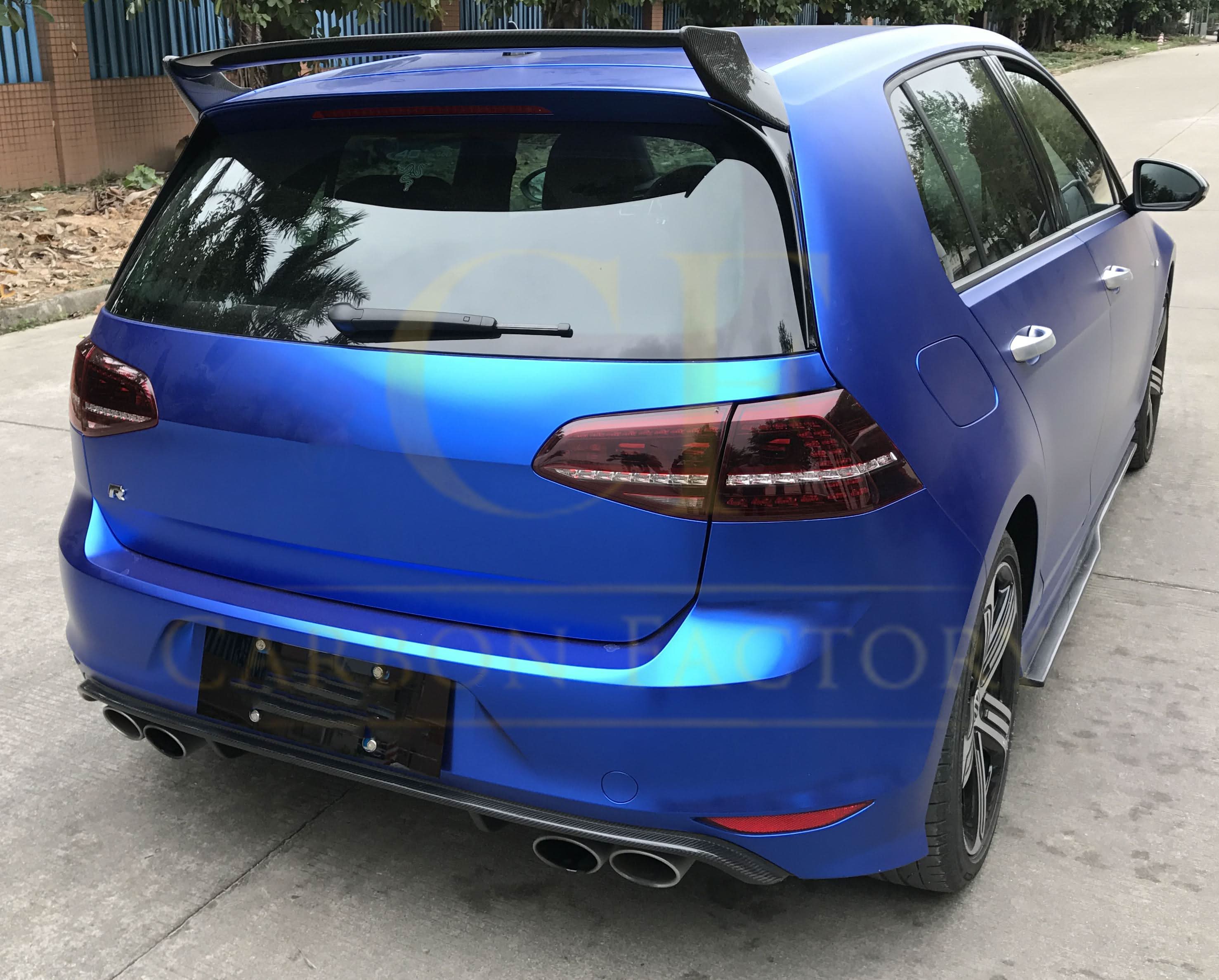 OEM Style Carbon Fibre Rear Diffuser for VW Golf MK7 R 14-17