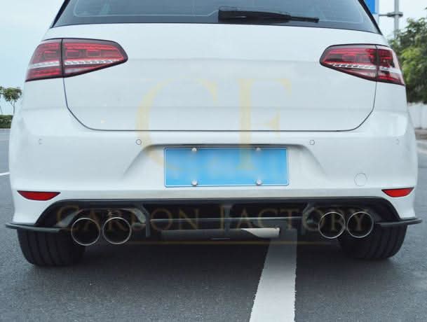 OS Style Carbon Fibre Rear Diffuser for VW Golf MK7 R 14-17