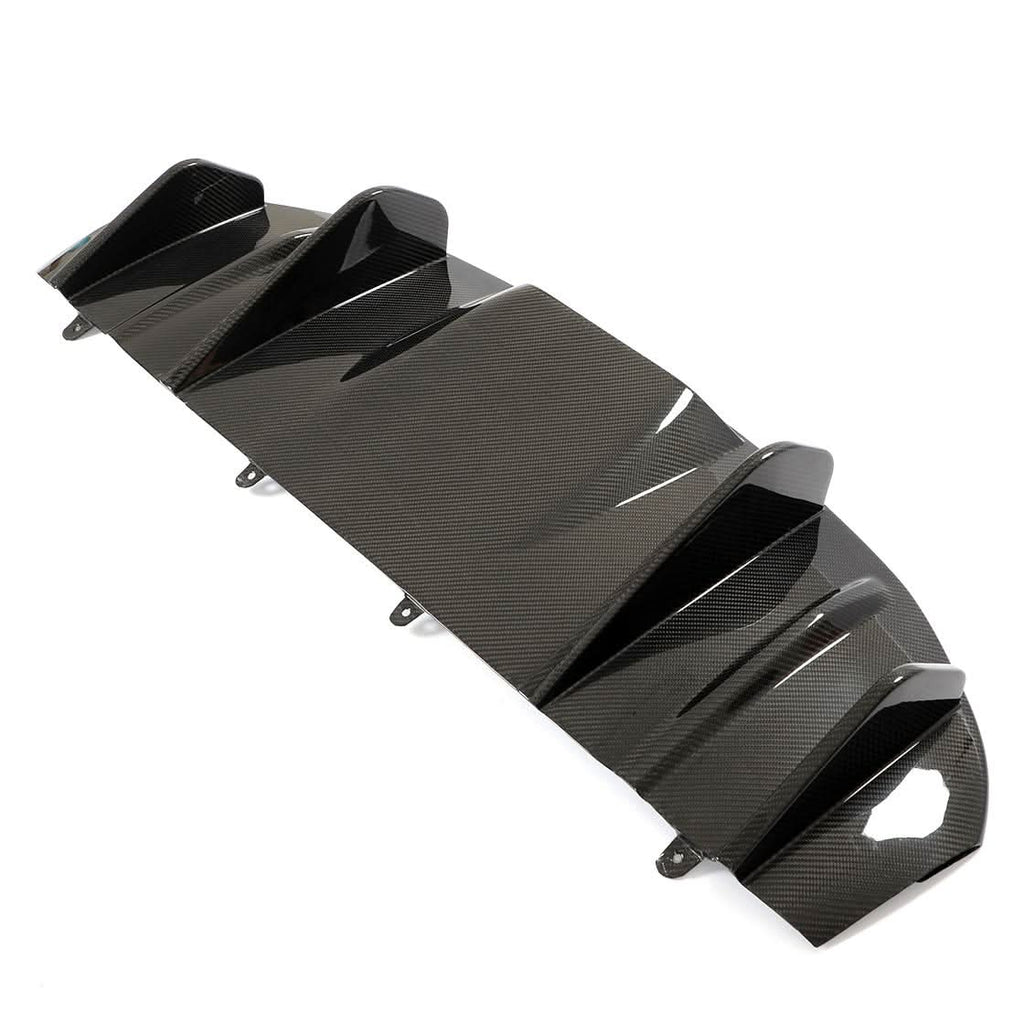 P Style Pre-Preg Carbon Fibre Rear Diffuser for Porsche Taycan 4 Door 19-21