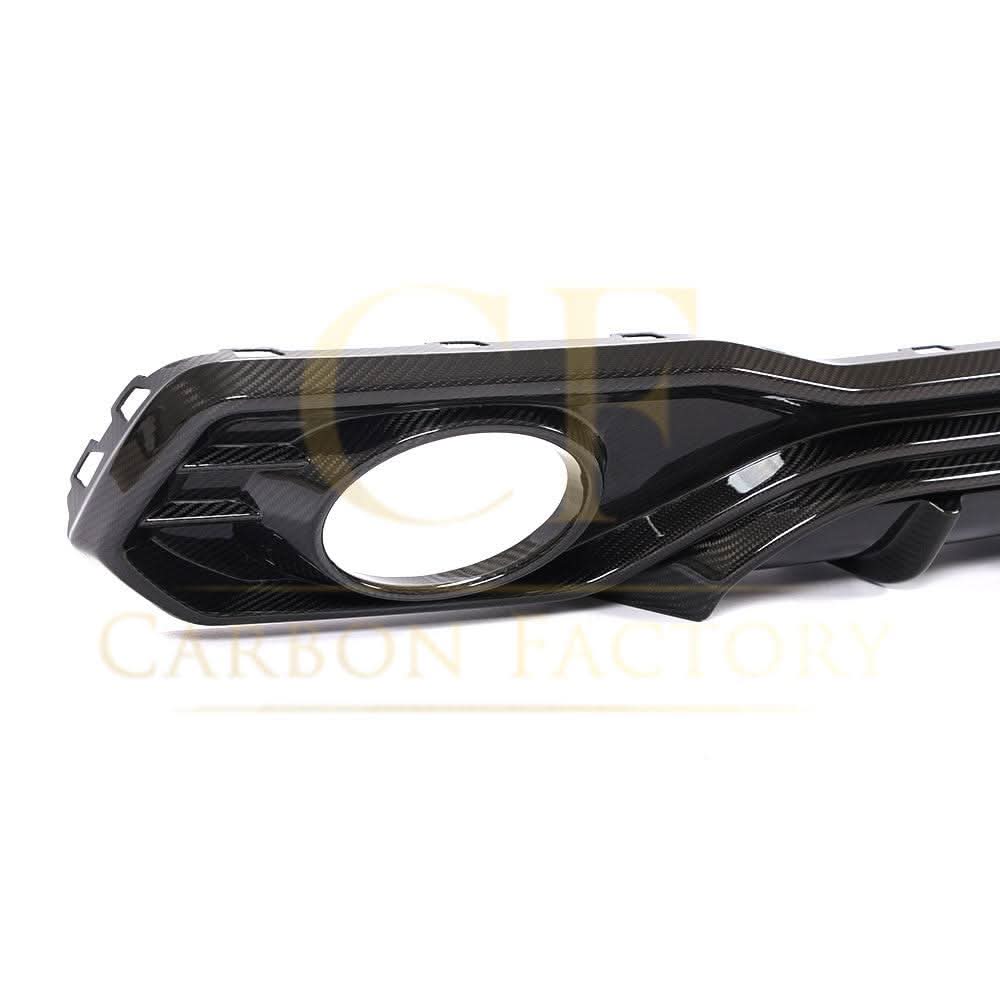 P Style Pre-Preg Carbon Fibre Rear Diffuser with Exhaust Tips for Audi 4K A7 S Line S7 19-22
