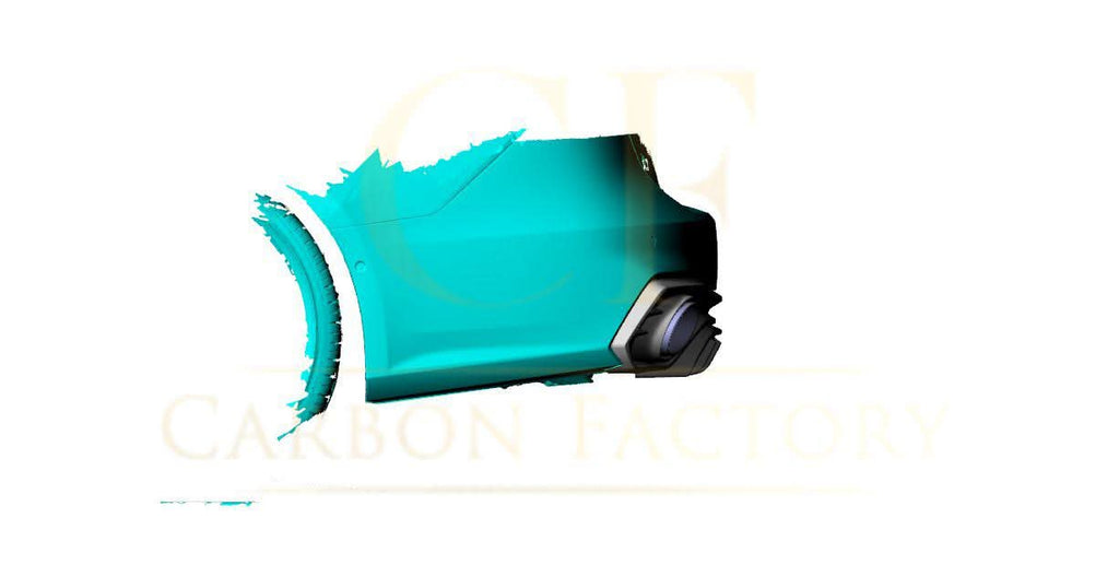 P Style Pre-Preg Carbon Fibre Rear Diffuser with Exhaust Tips for Audi 4K A7 S Line S7 19-22