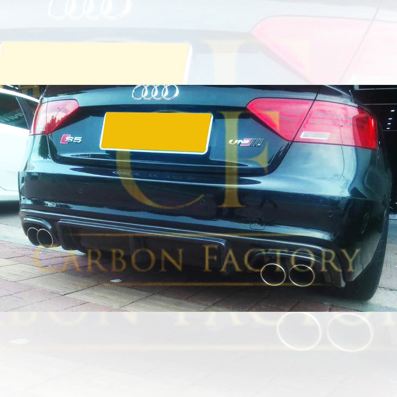 RS Style Carbon Fibre Rear Diffuser for Audi B8.5 S5 & A5 S Line 11-16
