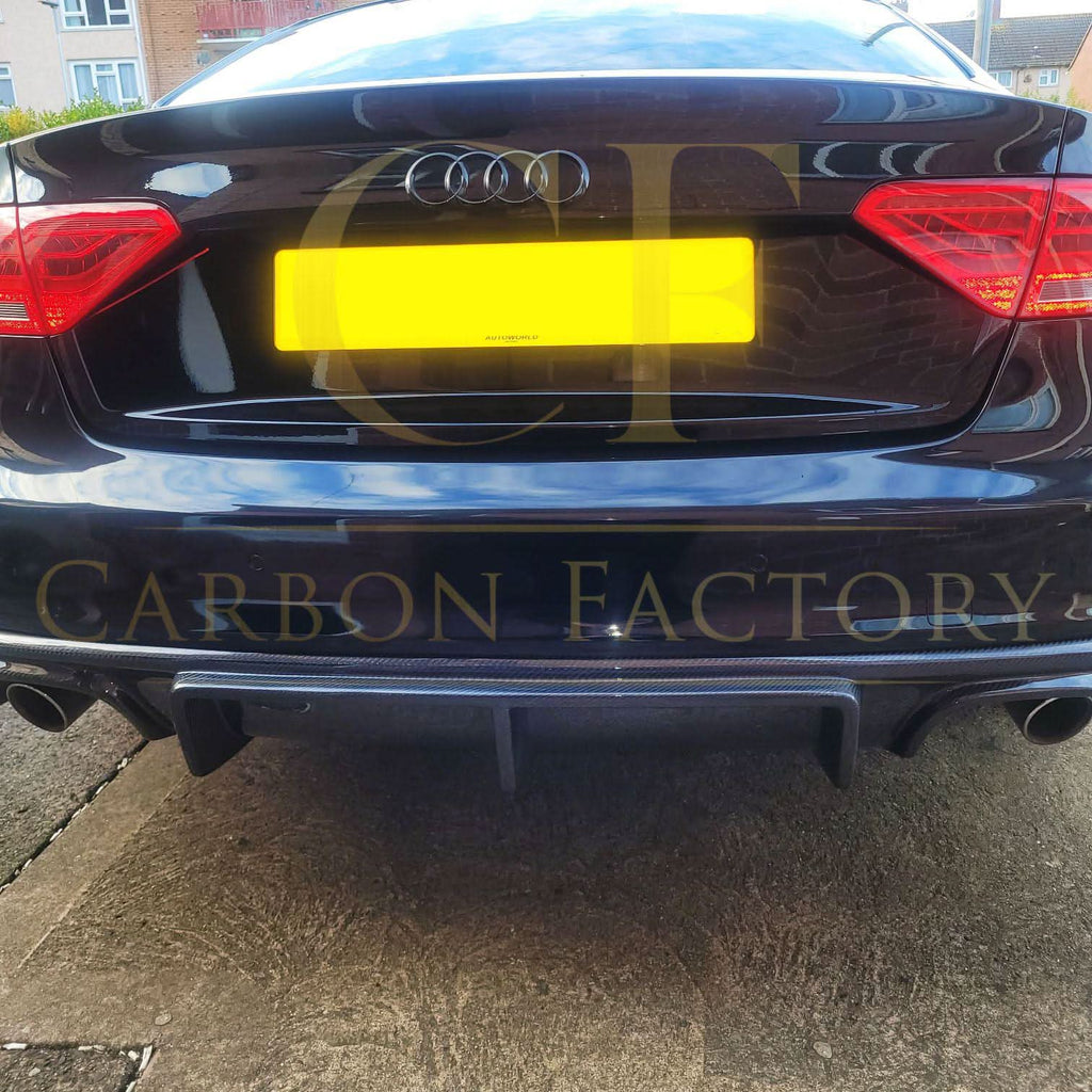 RS Style Carbon Fibre Rear Diffuser for Audi B8.5 S5 & A5 S Line 11-16