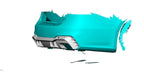 V Style Carbon Fibre Rear Diffuser for Audi 4K A7 S Line S7 19-22