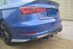 V Style Carbon Fibre Rear Diffuser for Audi A3 S Line S3 Saloon 13-15