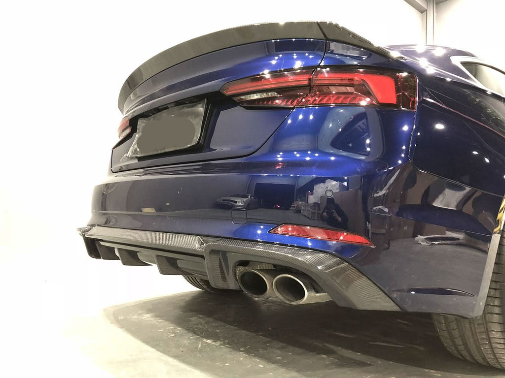 V Style Carbon Fibre Rear Diffuser for Audi B9 A5 S Line & S5 17-19