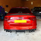V Style Carbon Fibre Rear Diffuser for Audi S4 B8.5 A4 S Line 13-15