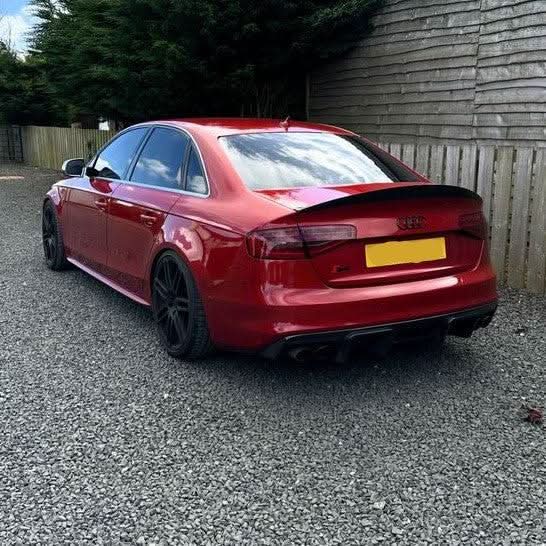 V Style Carbon Fibre Rear Diffuser for Audi S4 B8.5 A4 S Line 13-15