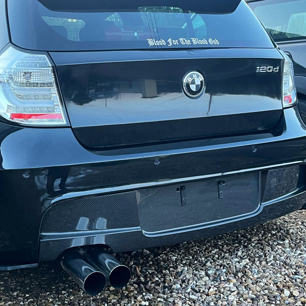V Style Carbon Fibre Rear Diffuser for BMW E87 1 Series M Sport 04-13