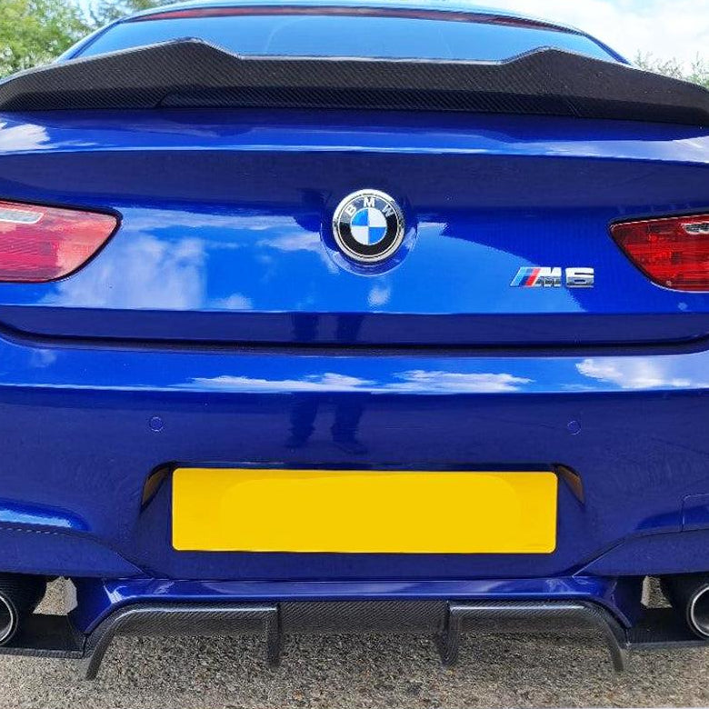V Style Carbon Fibre Rear Diffuser for BMW F06 F12 F13 M6 11-18