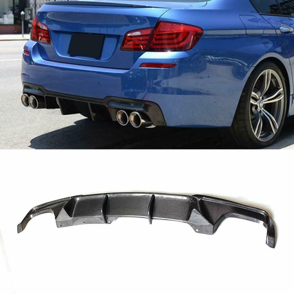 V Style Carbon Fibre Rear Diffuser for BMW F10 5 Series 10-17