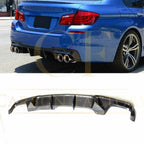 V Style Carbon Fibre Rear Diffuser for BMW F10 5 Series 10-17