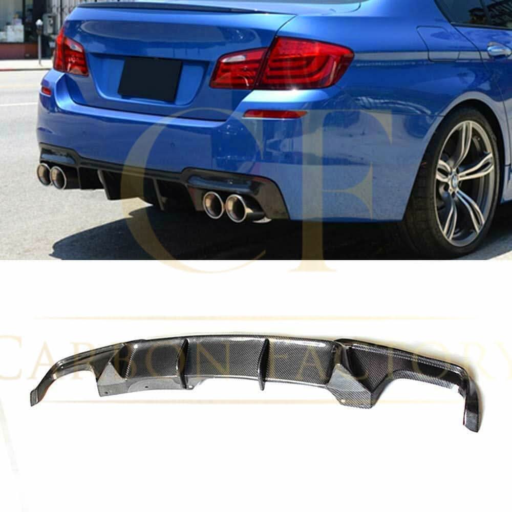 V Style Carbon Fibre Rear Diffuser for BMW F10 5 Series 10-17