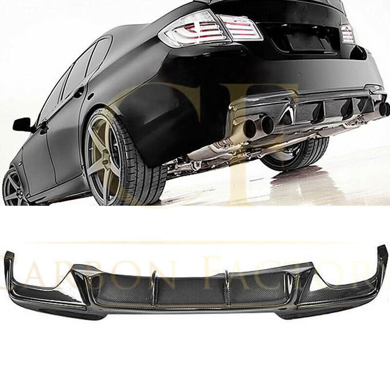 V Style Carbon Fibre Rear Diffuser for BMW F10 5 Series 10-17