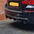 V Style Carbon Fibre Rear Diffuser for BMW F10 5 Series 10-17