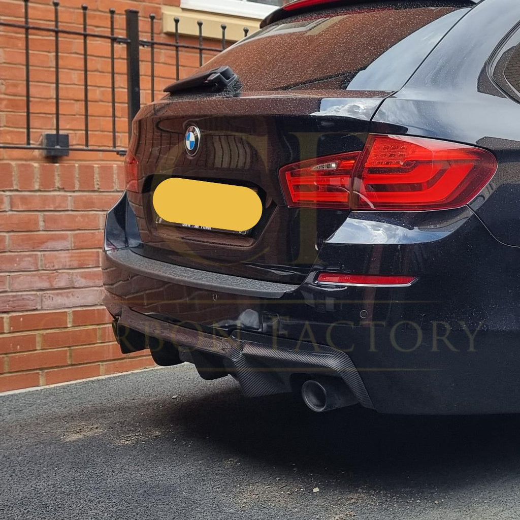 V Style Carbon Fibre Rear Diffuser for BMW F10 5 Series 10-17