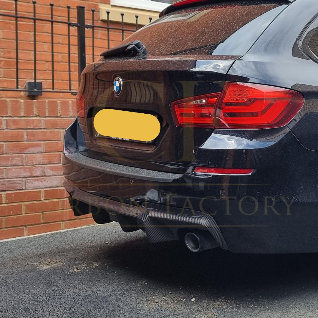 V Style Carbon Fibre Rear Diffuser for BMW F10 5 Series 10-17