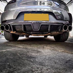 V Style Carbon Fibre Rear Diffuser for Porsche Macan 14-20