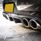 V Style Carbon Fibre Rear Diffuser for Porsche Macan 14-20