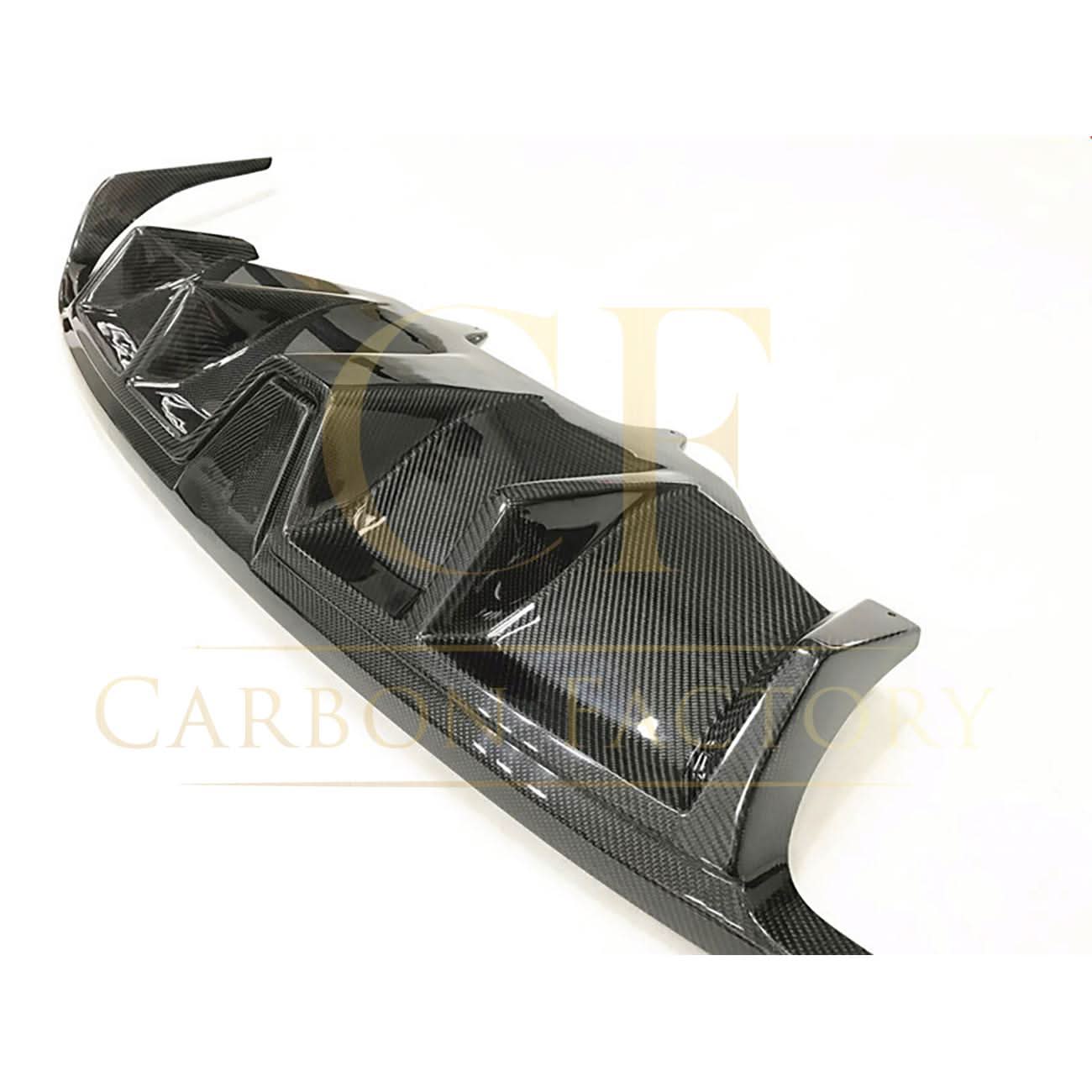 V Style Carbon Fibre Rear Diffuser for Porsche Macan 14-20
