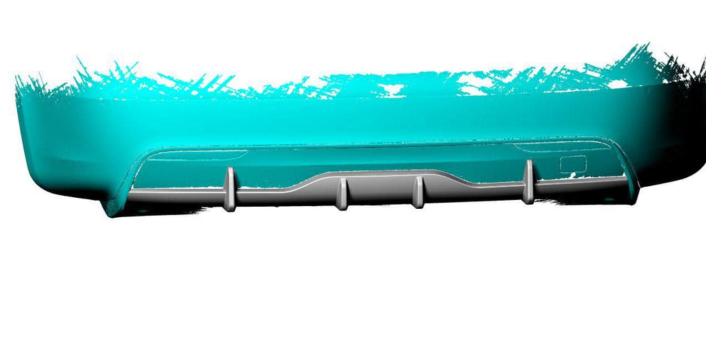 V Style Carbon Fibre Rear Diffuser for Tesla Model S Facelift 21-Present