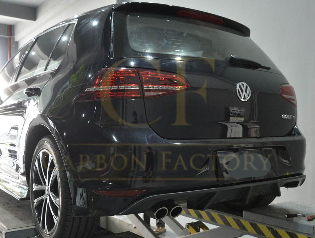 V Style Carbon Fibre Rear Diffuser for VW Golf MK7 R 14-17