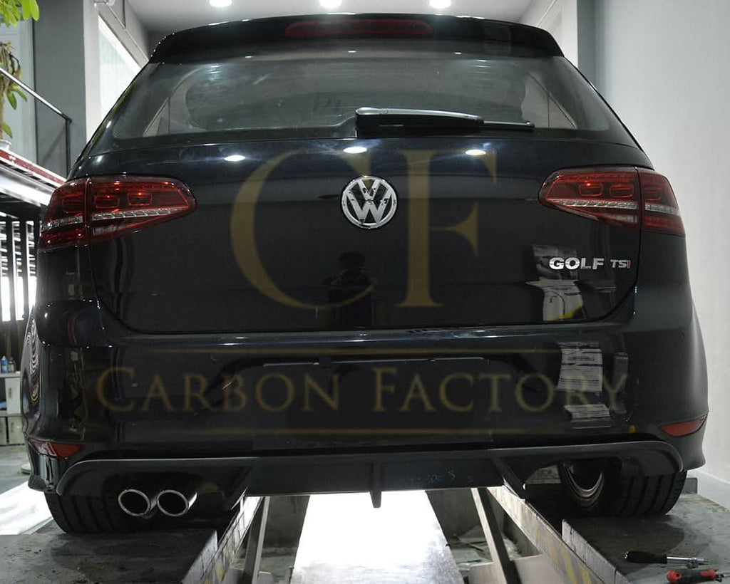 V Style Carbon Fibre Rear Diffuser for VW Golf MK7 R 14-17