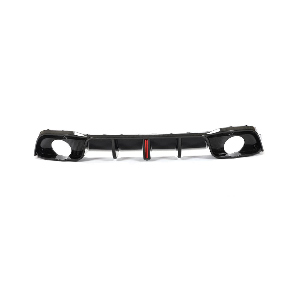 V Style Carbon Fibre Rear Diffuser for VW Golf MK8 GTI & R Line 21-Present