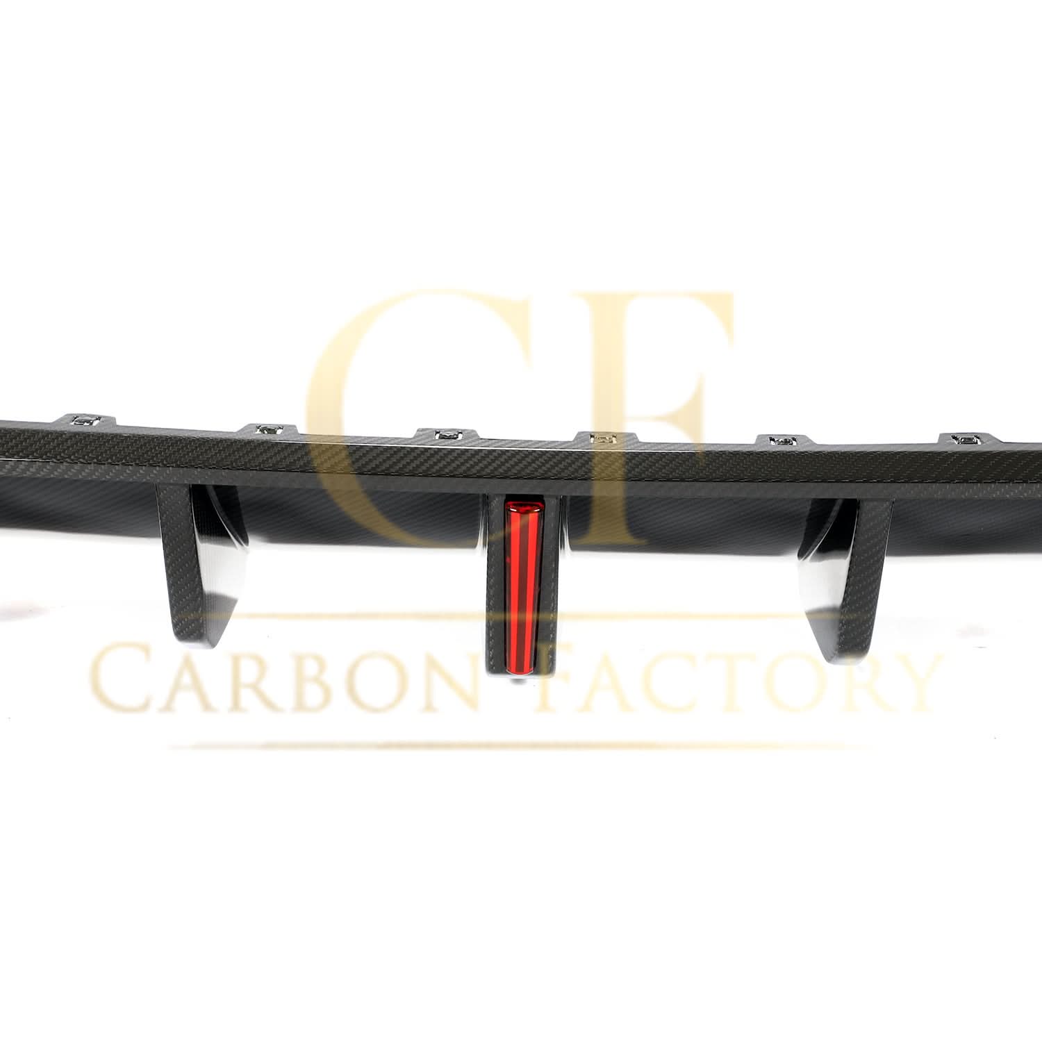 V Style Carbon Fibre Rear Diffuser for VW Golf MK8 GTI & R Line 21-Present